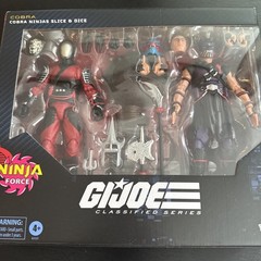 G.I. Joe Classified #160 Ninja Force Cobra Ninjas SLICE & DICE 6″ Figures NEW
