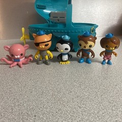 2010 Mattel Octonauts GUP A Mission Submarine + 5 Figs Peso Inkling Kwazii Dashi