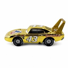 Dinsey Pixar Cars Champion No.43 Gold Chrome Dinoco The King Diecast Gifts Rare