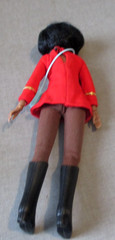 1974- MEGO- ACTION FIGURE- STAR TREK- LT UHURA-ON CARD-8″ VINTAGE TV MOVIE TOY