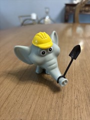 Wishkins Jungle Fantasy Snout Elephant Construction Shovel Hard Hat