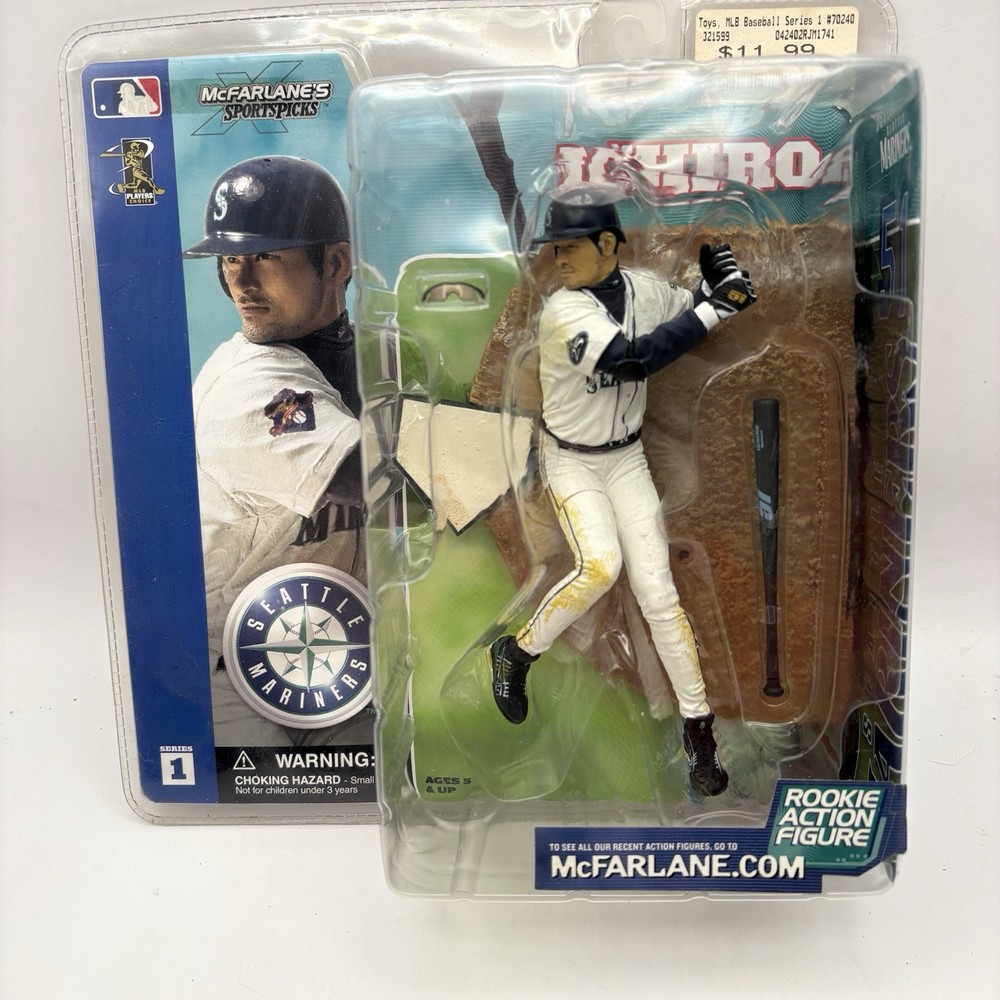 ICHIRO SUZUKI Mariners 2002 McFarlane MLB SportsPics Series 1 Figure Rookie