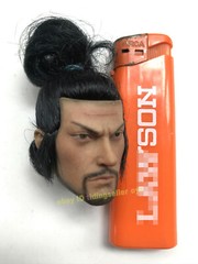 Wolfking 1/6 Miyamoto Musashi Rooted Hair Head Sculpt For 12” Action Figure