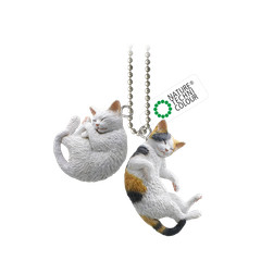 Japanese Blind Box Gashapon NTC MONO+ Cat Keychain 1 Random Mini Figure