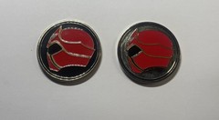 POWER RANGERS Morphicon 2014 Exclusive Challenge Coin Set Of TWO COINS