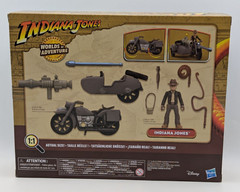 Indiana Jones Worlds Of Adventures Indiana Jones w/ Motorcycle & Side-Car New