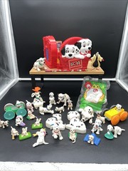 VTG Disney 101 Dalmatians Lot Of Action Figures Toys Puppy Dogs Cruella De Vil