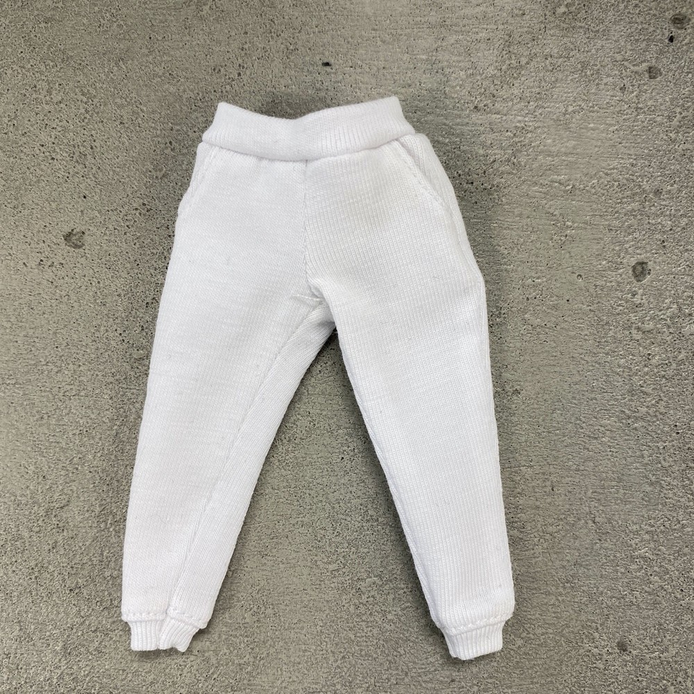 MO-SPT-WH: 1/12 White Jogging Pants for 6″ slim action figure body