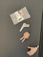 Rare Custom Mina Yu Sinag Iris John Travolta Pulp Fiction Vincent 1/6 Figure