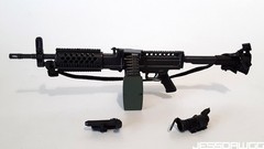 1/6 MK46 assault rifle machine gun by Dragon 12″ figure Military Gi Joe BBI army