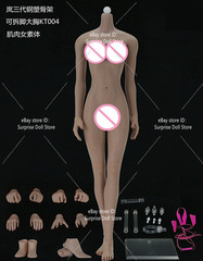 JIAOU DOLL JOQ-10D 1/6 Flexible Female Seamless Large Breast Body 12″ Figure