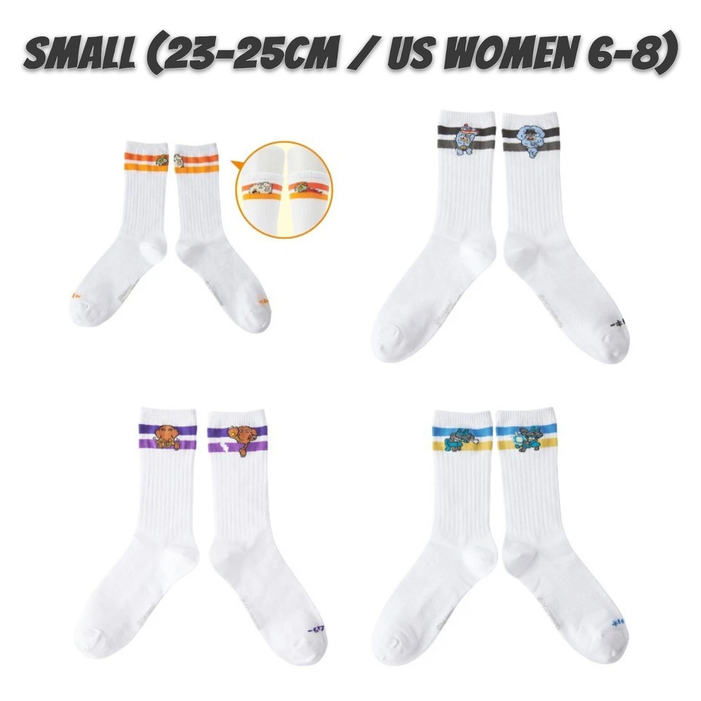 Pokemon Center Training Time Crew Socks Lucario Machamp Primeape Hawlucha Japan