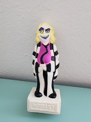 Vintage 1989 Burger King Beetlejuice Toys Lot of 3 Charmer, Ghost Post, Ghost TV