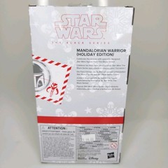 2022 Star Wars Black Series Mandalorian Warrior Holiday Edition Action Figure 6”