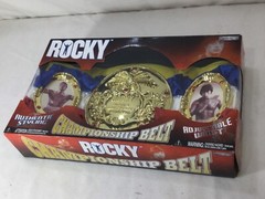 2006 Jakks Pacific Rocky Balboa Championship Belt Sylvester Stallone Boxed New