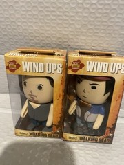 The Walking Dead Wind Ups Lot of 2 ,Daryl, Glenn, AMC New Bulls I Toys