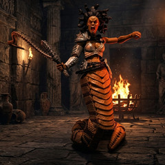 Cursed Medusa Assassin from Below -Vitruvian H.A.C.K.S. 1:18 Scale Action Figure