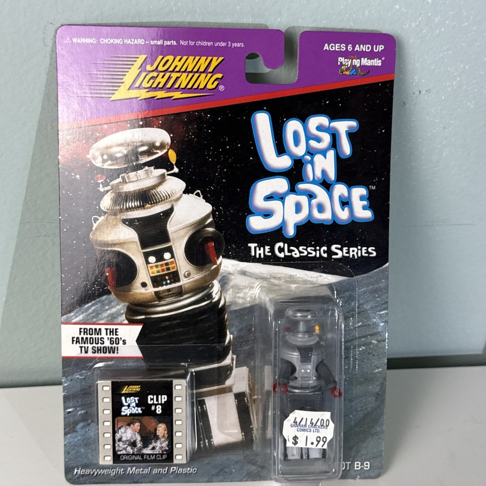 Vintage 1998 Johnny Lightning Lost In Space TV Show Robot B-9 + Film Clip #48