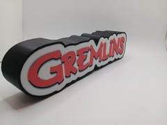 Retro Gremlins logo lightbox sign light box for gremlins collection display