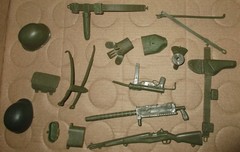 Marx Stony Stonewall Smith Army Action Figure Tent Body Parts Accessories