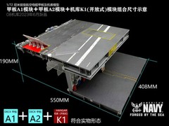 1/72 Nimitz Aircraft Carrier Hangar Model Carrier DeckModel Excluding Aircraft