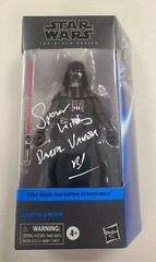 Hasbro Star Wars The Black Series Darth Vader Signed By Spencer Wilding. COA