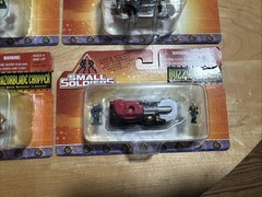 Small Soldiers set of 4 skate-a-pult,buzzsaw tank, power drill cycle, razorblade