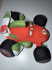 Pixar Cars 2 Francesco Bernoulli 6″ Plush Formula 1 Racing Car 2011 READ