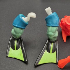 TMNT Teenage Mutant Ninja Turtles Ray Fillet Accessories playmates NO Figure VTG