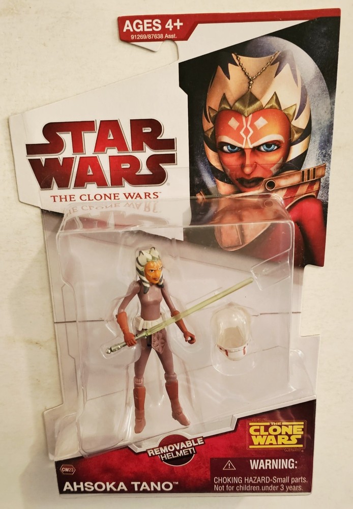 STAR WARS THE CLONE WARS CW23 AHSOKA TANO with HELMET 3.75″ ACTION FIGURE