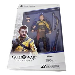 PlayStation Action Figure God of War Ragnarok Atreus 6 Inch 33 POA Bow Arrow