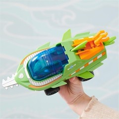 PAW Patrol Aqua Pups Rocky Sawfish Rescue Vehicle & Action Figure [DAMAGED BOX]
