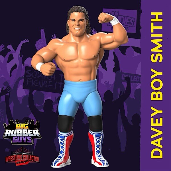 British Bulldog MWFP Major Wrestling Figure Podcast Big Rubber Guys WCS Exc Blue