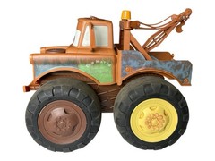 2014 Jakks Tow Mater Talking Toy Disney Cars Push and Pull Truck w/ Chain WORKS