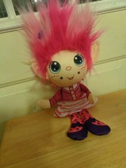 PLUSH DOLL FIGURE JAY PLAY FLIP ZEE TROLL PRETTY IN PINK CHARACTER TOY