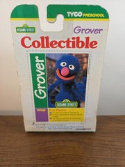 Sesame Street SUPER GROVER Collectible PVC Figure Tyco 1997 Vintage