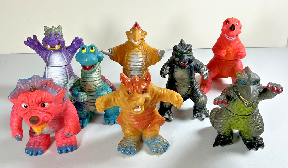 Ultra Dinosaurs Super Dino Monsters Ultraman Godzilla Bootleg Sofubi Lot of 8