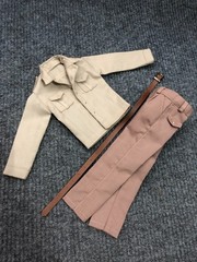 1/6 Custom Old Indiana Jones Harrison Ford Suit for body Action Figure 12 inch