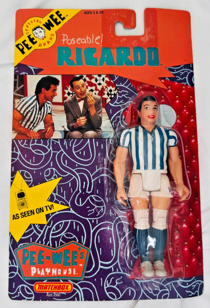 Ricardo Figure 1988 Matchbox Pee Wee Herman Pee Wee’s Playhouse NEW!