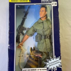Soldiers Of The World Vietnam War Scout Dog Handler 49th Infantry Platoon Figure