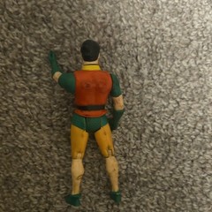 Robin Action Figure Plastic Material Red Green Yellow Black Beige Colors