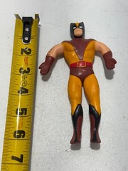 VINTAGE 1989 X-MEN FIGURINE WOLVERINE BEND EMS BENDY JUST TOYS MARVEL COMICS
