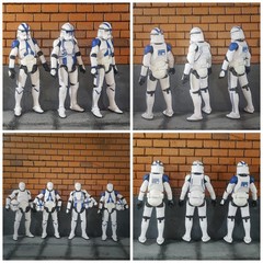 3.75 Inch Clone Trooper 1/18 501st 187th Legion Shock Action Figure REX ARF Toy.