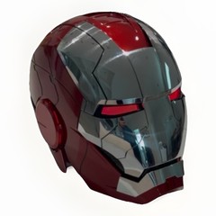 Iron Man Helmet with Voice, Touch & Remote Control – MK 5 V Red Silver