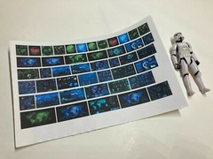 CUSTOM SCI FI DIORAMA STICKER SET LOT for 3.75″ STAR WARS figure *UNCUT* (H28)