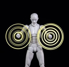 Energy Ring Effect Piece Set – Great for Marvel Legends Havok – Yellow