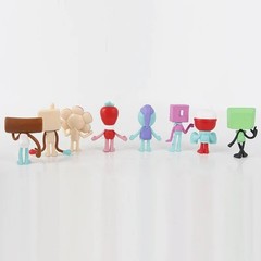 8pc/Set PVC 3 1/2 inch Dandy’s World Figure Toys Dandy Vee Sprout Astro
