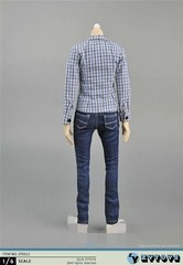 ZYTOYS ZY5012 1/6 Female Blue shirt & Jeans Pants Suit For 12″Figure Body