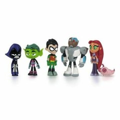 Teen Titans Go Deluxe Six Pack 6 Mini Figure set. New. Free Ship Mint In Box