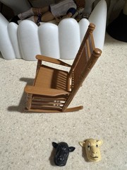 WWE Bray Wyatt Rocking Chair ONYL & Mask LOT Mattel Elite Pro Wrestling